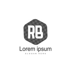RB Logo template design. Initial letter logo design
