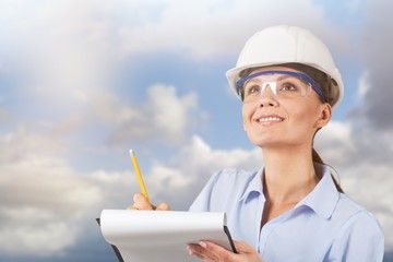 Occupation green environment engineer construction women built