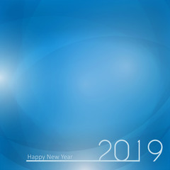 2019 New Year and Merry Christmas Background. Vector Illustration