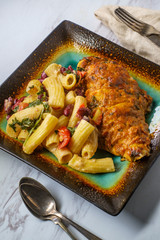 Red Pesto Hasselback Chicken