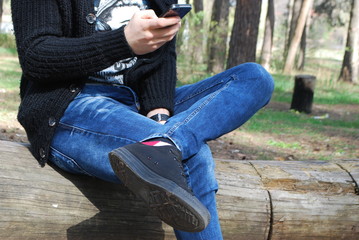 young man with a camera