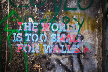 The wall in Palestin