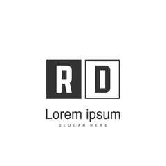 Obraz premium RD Logo template design. Initial letter logo design