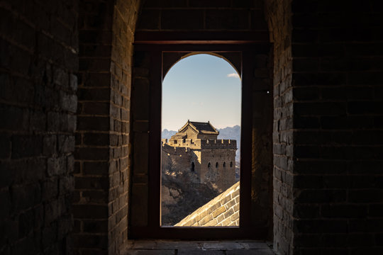Great wall of China in Winter