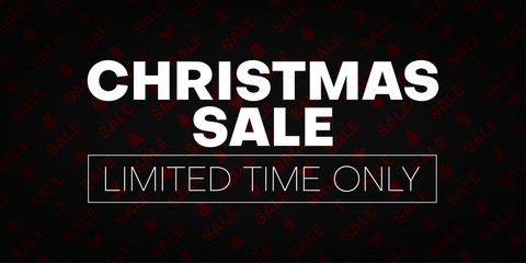 Christmas sale promo poster. Limited time only.