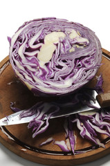 Brassica oleracea Cavolo cappuccio キャベツ purple cabbages viola