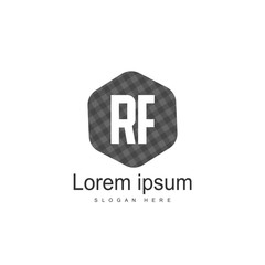 RF Logo template design. Initial letter logo design