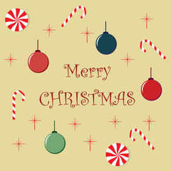 Candy chritsmas seamless pattern. Vector