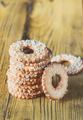 Cookies with coconut sprinkles