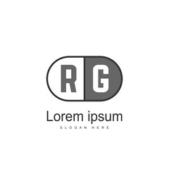 RG Logo template design. Initial letter logo design - obrazy, fototapety, plakaty