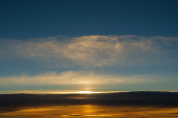 Fototapeta na wymiar view on sunrise