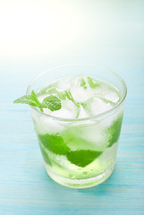 cocktail with mint and ice