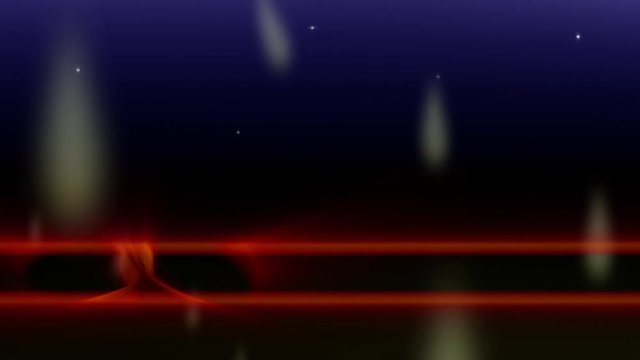 Bauchbinde Weihnachts Animation mit blauem Hintergrund loopbar 6 sec.