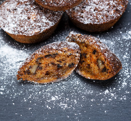 round cupcakes with a pumpkin