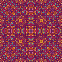 Abstract colorful geometric ethnic seamless pattern ornamental