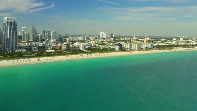 Stock aerial clips Miami Beach