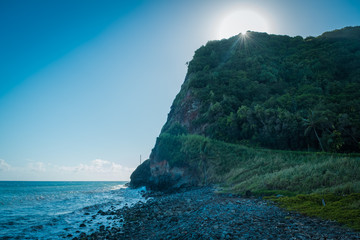 Sun, sky, sea and rocks