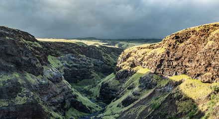 Fototapeta premium view from the top of mountain 