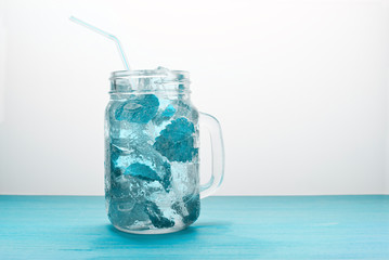 cocktail with mint and ice