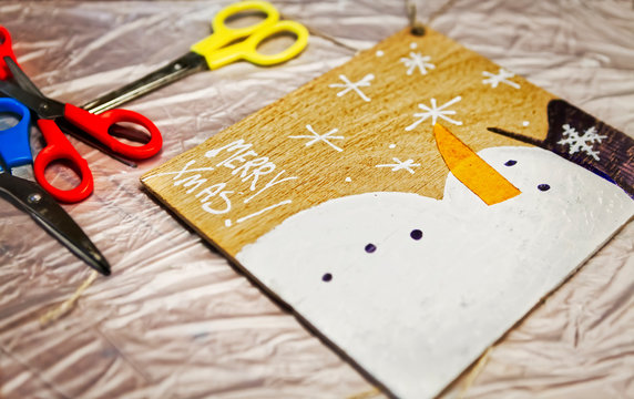 Kid artwork for christmas