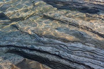 Glare on the water of the Dead Sea