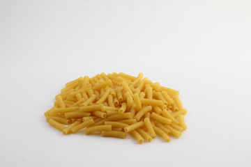 This is Macaroni isolated on white background