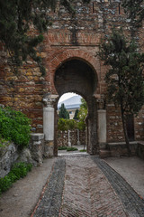 Fototapeta na wymiar Fortress of Malaga, Andalusia.