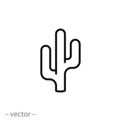 Fototapeta premium cactus icon vector