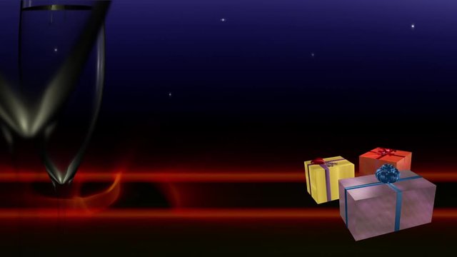Geschenke Weihnachten Animation loopbar 6 sec.