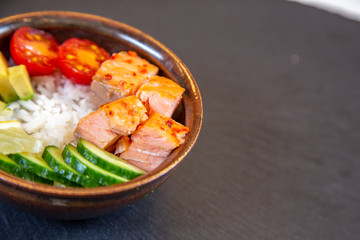 Poke Bowls a popular Hawaiian appetizer.