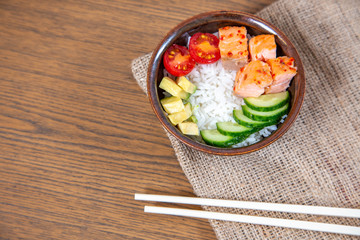 Poke Bowls a popular Hawaiian appetizer.