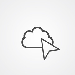 Cursor vector icon sign symbol