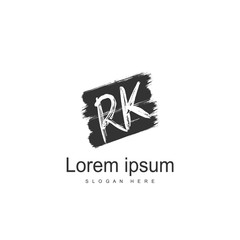 RK Logo template design. Initial letter logo design