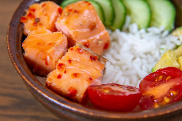 Poke Bowls a popular Hawaiian appetizer.