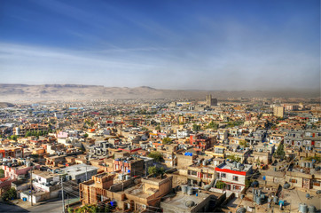 Sulaymaniyah city from the top, IRAQ