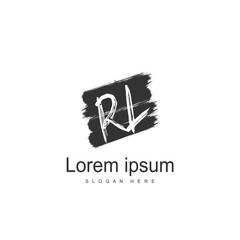 RL Logo template design. Initial letter logo design