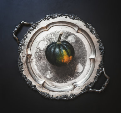 Calabaza squash on a tray
