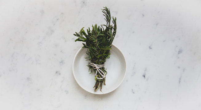 Leaves in a bowl
