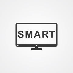 Television vector icon sign symbol