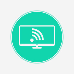 Television vector icon sign symbol