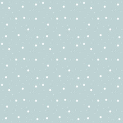 Snowflakes seamless pattern. Snow falls background Vector illustration
