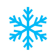 Snowflake simple vector icon