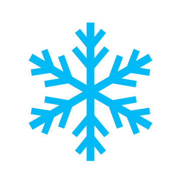 Snowflake simple vector icon
