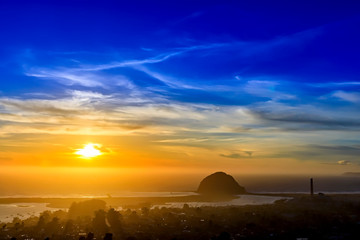 Fototapeta na wymiar Sunset over The Rock
