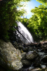 Waterfall in the Nantahala National Forest in western North Carolina