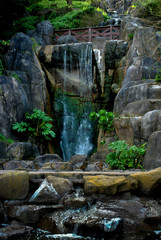 Fototapeta na wymiar Stow Lake Waterfall