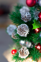 christmas decoration on tree