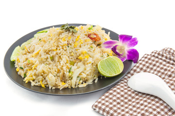 Fried rice with crab ,Thai cuisine