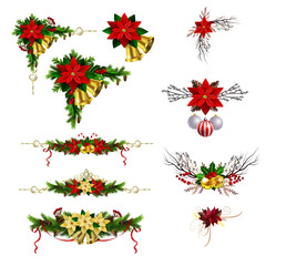 Naklejka premium Christmas elements for your designs