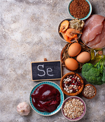 Healthy product sources of selenium. 